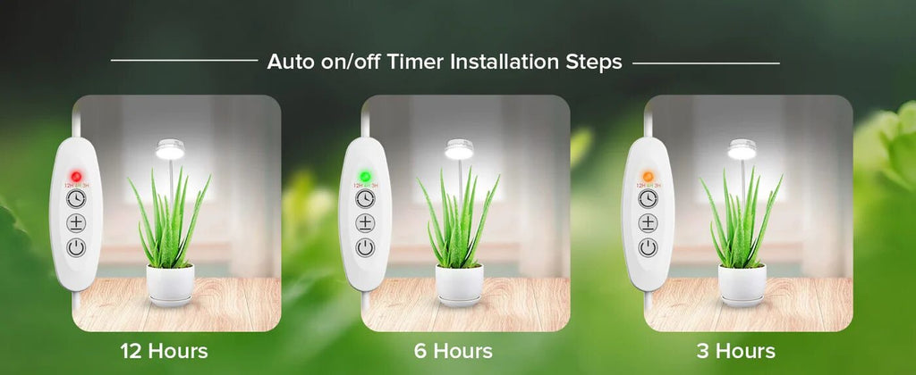 SANSI LED Pot-Clip 5W mit Timer / Dimmer