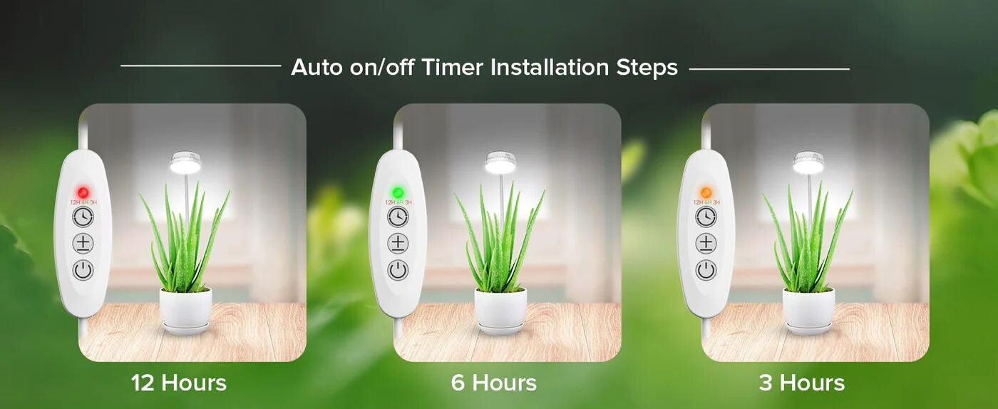 SANSI LED Pot-Clip 5W mit Timer / Dimmer