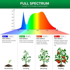 SANSI LED Grow Light Dual Head 10W (2x 5 W) mit Timer