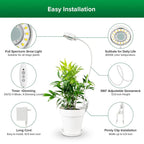 SANSI LED Pot-Clip 10W mit Timer / Dimmer