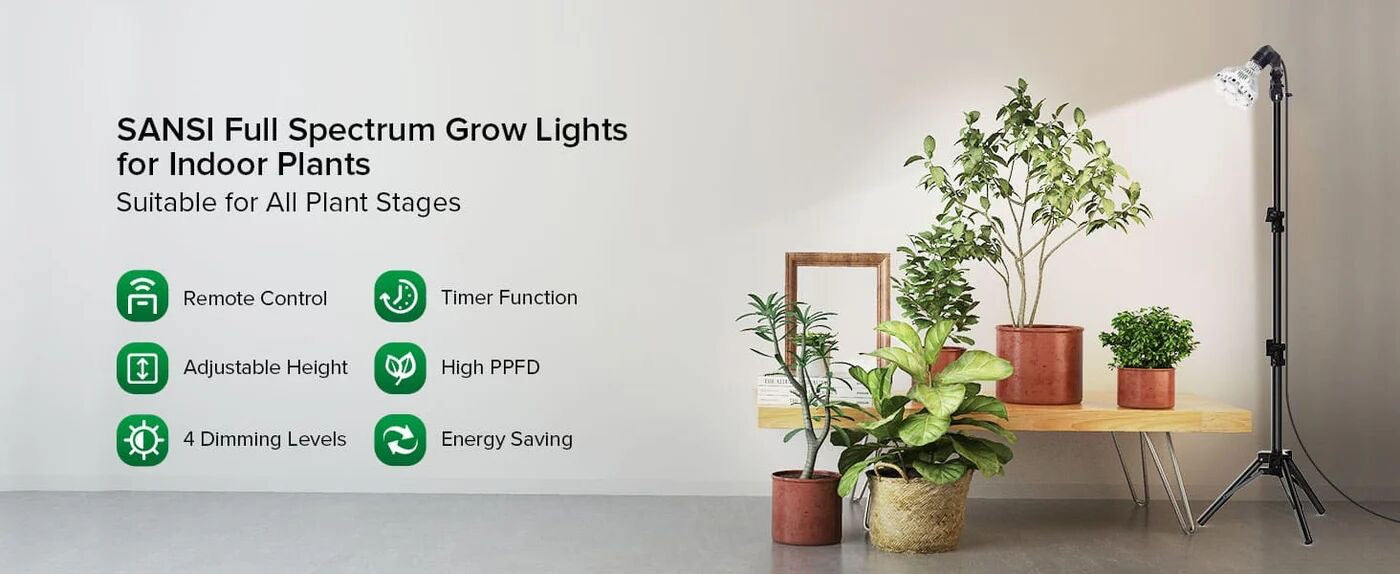 Sansi Teleskop Standlampe für Pflanzen 40W inkl. Fernbedienung